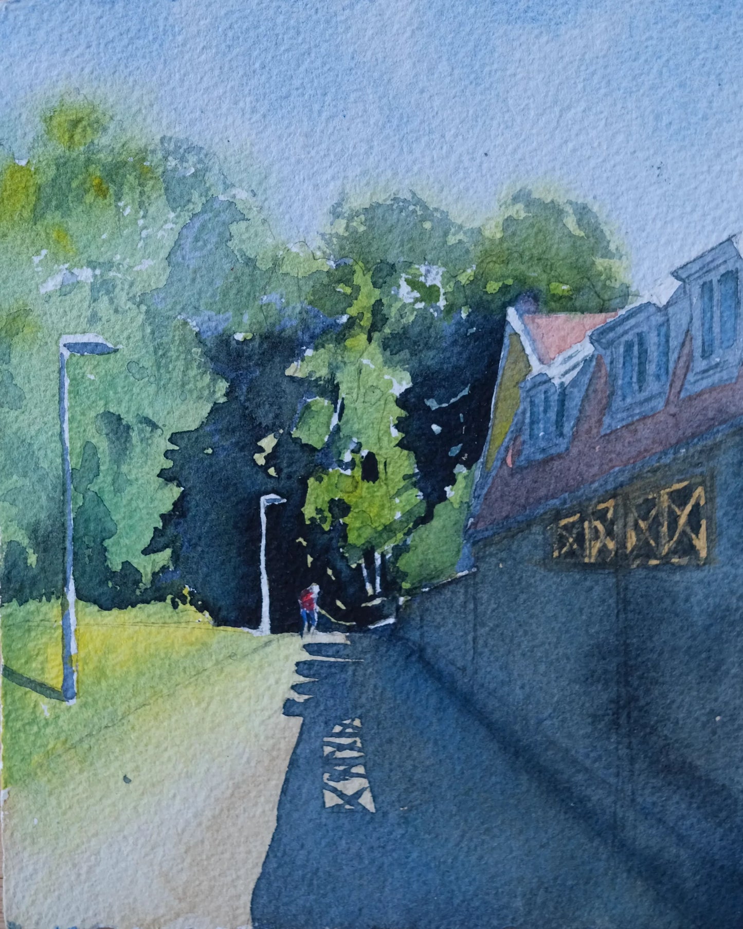 Morgonpromenad i Sisjön