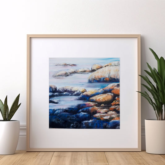 Stenar i kvällsljus, Nordingrå