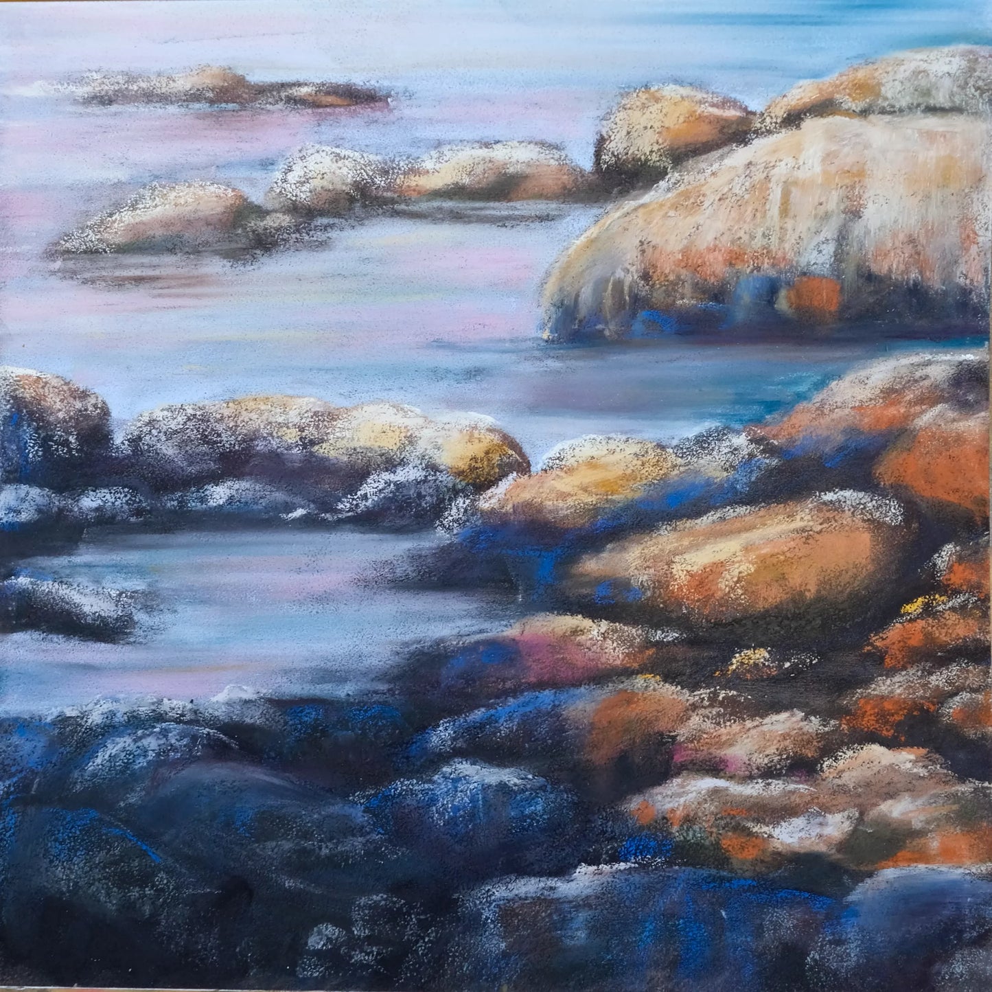 Stenar i kvällsljus, Nordingrå